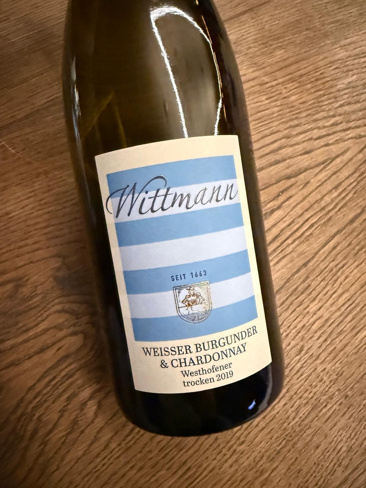 WESTHOFENER WEISSER BURGUNDER UND CHARDONNAY 2019 TR. VOL 12.5
